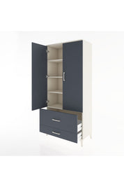 Hyperion Dolap 4 Raflı 2 Çekmeceli 2 Kapaklı 88x44x195 - S60M015V2B