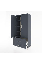 Hyperion Dolap 4 Raflı 2 Çekmeceli 2 Kapaklı 88x44x195 - S60M015V5B