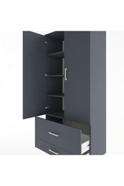 Hyperion Dolap 4 Raflı 2 Çekmeceli 2 Kapaklı 88x44x195 - S60M015V5B