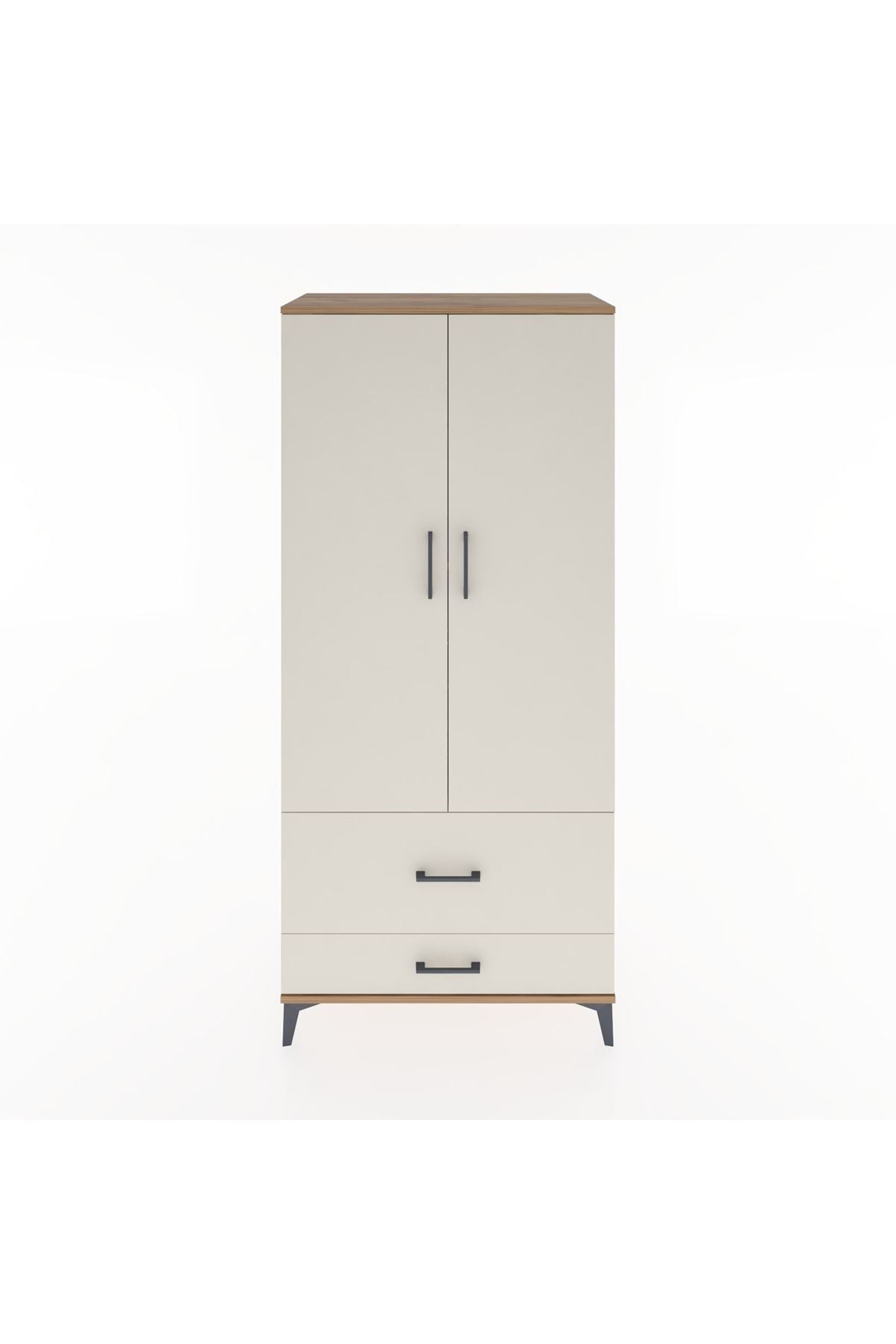 Hyperion Dolap 4 Raflı 2 Çekmeceli 2 Kapaklı 88x44x195 - S60M015V7B