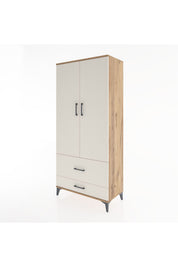 Hyperion Dolap 4 Raflı 2 Çekmeceli 2 Kapaklı 88x44x195 - S60M015V7B