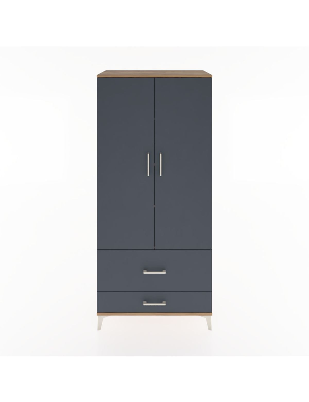 Hyperion Dolap 4 Raflı 2 Çekmeceli 2 Kapaklı 88x44x195 - S60M015V8B