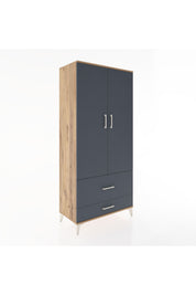 Hyperion Dolap 4 Raflı 2 Çekmeceli 2 Kapaklı 88x44x195 - S60M015V8B