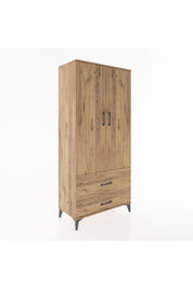 Hyperion Dolap 4 Raflı 2 Çekmeceli 2 Kapaklı 88x44x195 - S60M015V9B
