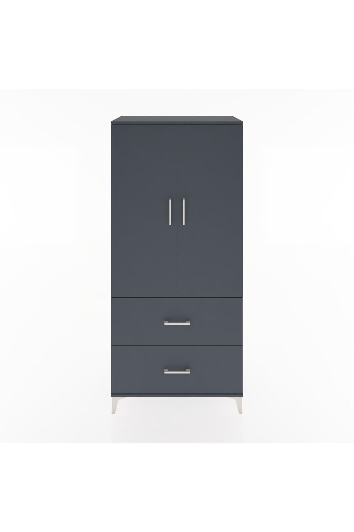 Hyperion Dolap 2 Raflı 2 Çekmeceli 2 Kapaklı 88x44x195 - S60M016V5B