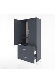 Hyperion Dolap 2 Raflı 2 Çekmeceli 2 Kapaklı 88x44x195 - S60M016V5B