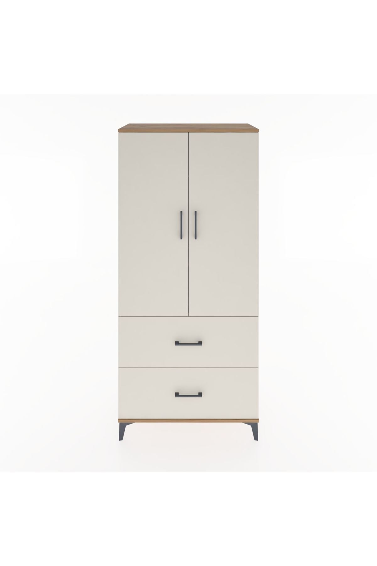 Hyperion Dolap 2 Raflı 2 Çekmeceli 2 Kapaklı 88x44x195 - S60M016V7B
