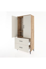Hyperion Dolap 2 Raflı 2 Çekmeceli 2 Kapaklı 88x44x195 - S60M016V7B