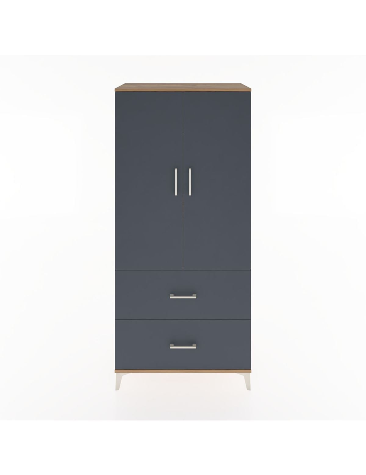 Hyperion Dolap 2 Raflı 2 Çekmeceli 2 Kapaklı 88x44x195 - S60M016V8B