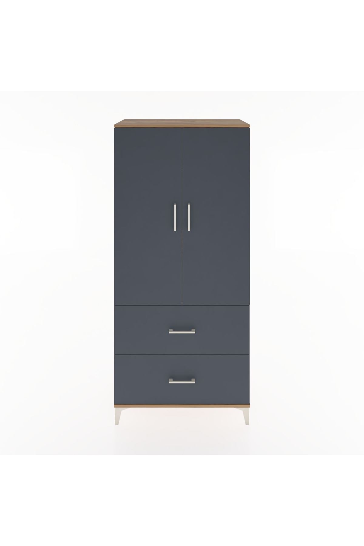 Hyperion Dolap 2 Raflı 2 Çekmeceli 2 Kapaklı 88x44x195 - S60M016V8B