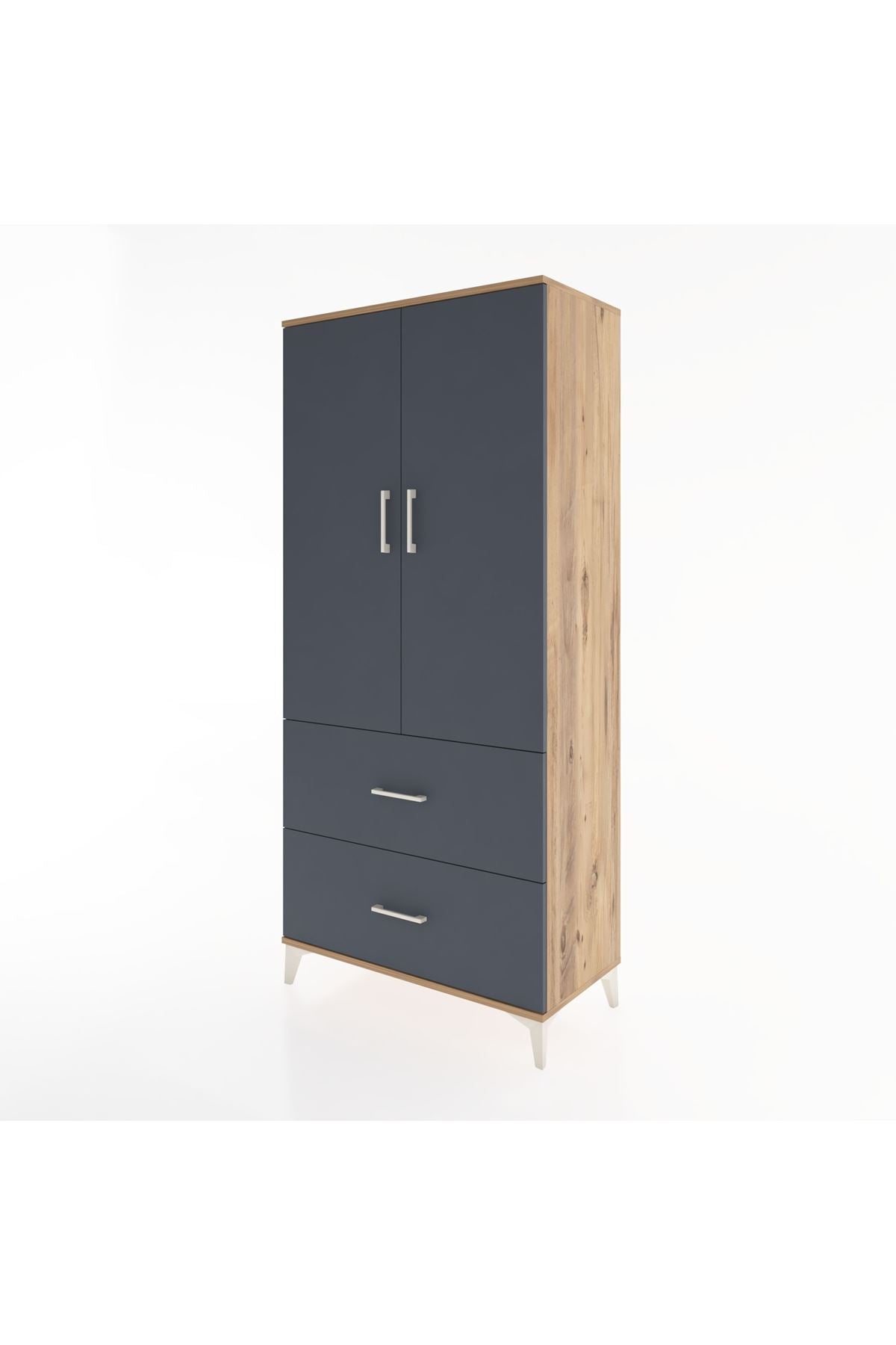 Hyperion Dolap 2 Raflı 2 Çekmeceli 2 Kapaklı 88x44x195 - S60M016V8B