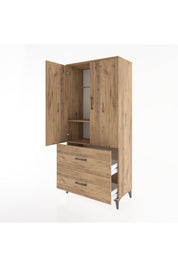Hyperion Dolap 2 Raflı 2 Çekmeceli 2 Kapaklı 88x44x195 - S60M016V9B