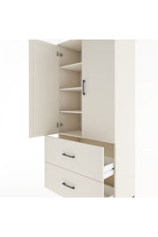 Hyperion Dolap 4 Raflı 2 Çekmeceli 2 Kapaklı 88x44x195 - S60M017V1B