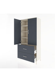 Hyperion Dolap 4 Raflı 2 Çekmeceli 2 Kapaklı 88x44x195 - S60M017V2B