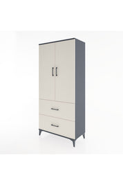 Hyperion Dolap 4 Raflı 2 Çekmeceli 2 Kapaklı 88x44x195 - S60M017V4B