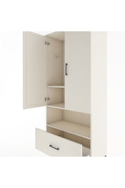 Hyperion Dolap 3 Raflı Tek Çekmeceli Tek Askılı 88x44x195 - S60M018V1B