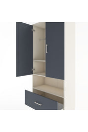 Hyperion Dolap 3 Raflı Tek Çekmeceli Tek Askılı 88x44x195 - S60M018V2B