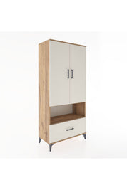 Hyperion Dolap 3 Raflı Tek Çekmeceli Tek Askılı 88x44x195 - S60M018V7B