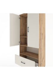 Hyperion Dolap 3 Raflı Tek Çekmeceli Tek Askılı 88x44x195 - S60M018V7B