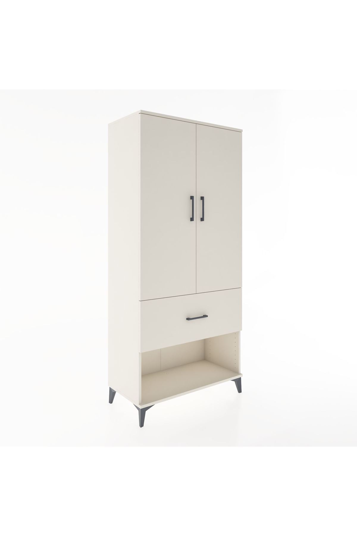 Hyperion Dolap 2 Raflı Tek Çekmeceli Tek Askılı 88x44x195 - S60M019V1B