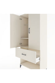 Hyperion Dolap 2 Raflı Tek Çekmeceli Tek Askılı 88x44x195 - S60M019V1B