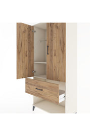 Hyperion Dolap 2 Raflı Tek Çekmeceli Tek Askılı 88x44x195 - S60M019V3B
