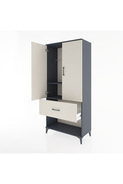 Hyperion Dolap 2 Raflı Tek Çekmeceli Tek Askılı 88x44x195 - S60M019V4B