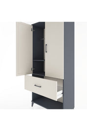 Hyperion Dolap 2 Raflı Tek Çekmeceli Tek Askılı 88x44x195 - S60M019V4B