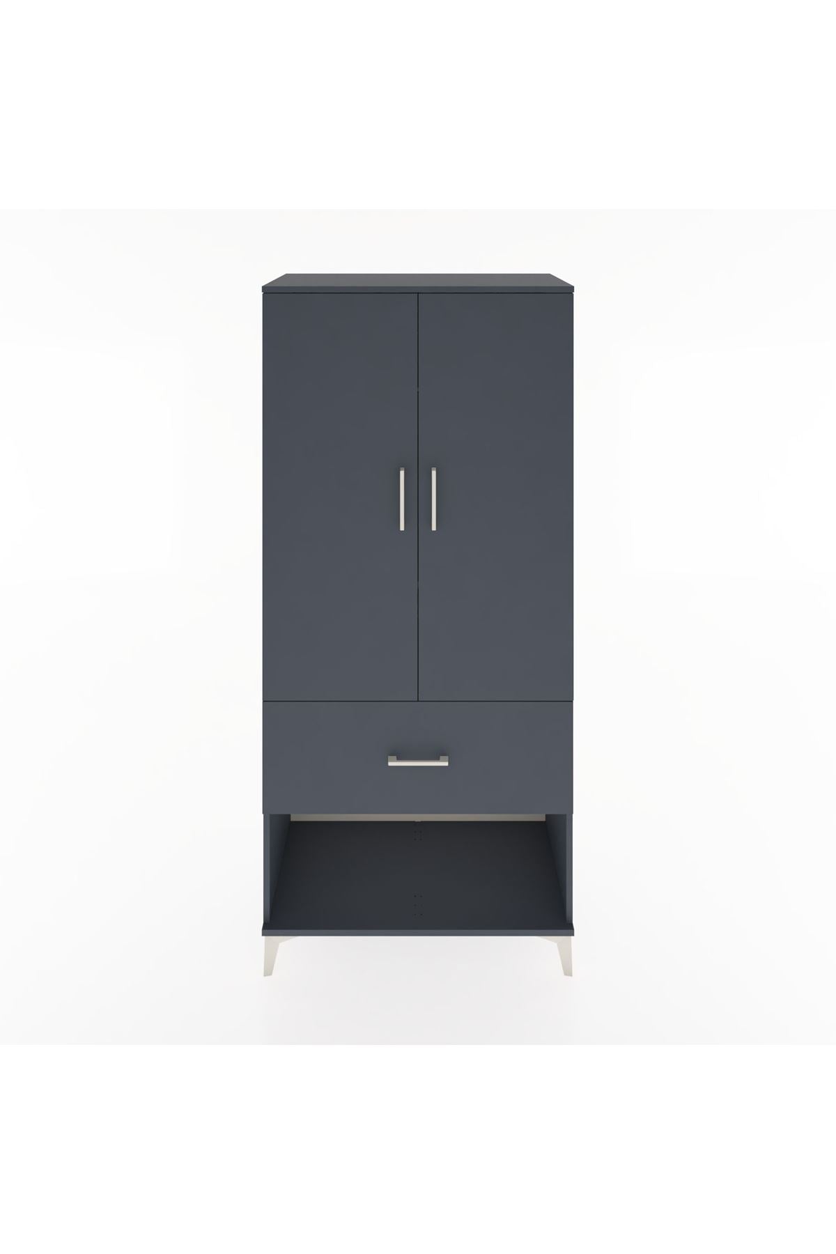 Hyperion Dolap 2 Raflı Tek Çekmeceli Tek Askılı 88x44x195 - S60M019V5B