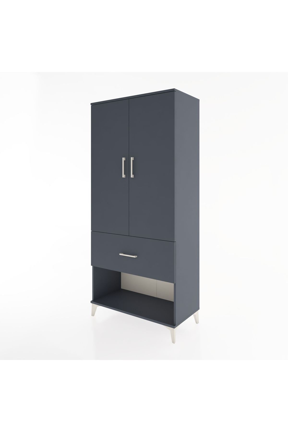 Hyperion Dolap 2 Raflı Tek Çekmeceli Tek Askılı 88x44x195 - S60M019V5B