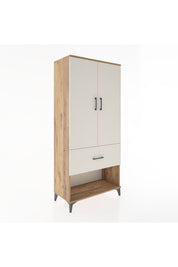 Hyperion Dolap 2 Raflı Tek Çekmeceli Tek Askılı 88x44x195 - S60M019V7B