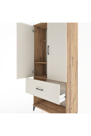 Hyperion Dolap 2 Raflı Tek Çekmeceli Tek Askılı 88x44x195 - S60M019V7B