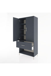 Hyperion Dolap 4 Raflı Tek Çekmeceli 2 Kapaklı 88x44x195 - S60M020V5B