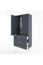 Hyperion Dolap 2 Raflı 3 Çekmeceli Tek Askılı 88x44x195 - S60M021V5B