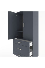 Hyperion Dolap 2 Raflı 3 Çekmeceli Tek Askılı 88x44x195 - S60M021V5B