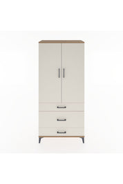 Hyperion Dolap 2 Raflı 3 Çekmeceli Tek Askılı 88x44x195 - S60M021V7B