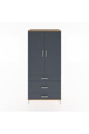 Hyperion Dolap 2 Raflı 3 Çekmeceli Tek Askılı 88x44x195 - S60M021V8B