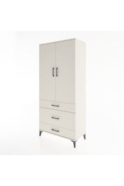 Hyperion Dolap 4 Raflı 3 Çekmeceli 2 Kapaklı 88x44x195 - S60M022V1B