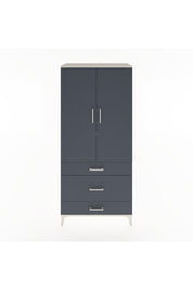 Hyperion Dolap 4 Raflı 3 Çekmeceli 2 Kapaklı 88x44x195 - S60M022V2B