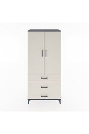Hyperion Dolap 4 Raflı 3 Çekmeceli 2 Kapaklı 88x44x195 - S60M022V4B