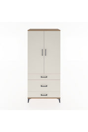 Hyperion Dolap 4 Raflı 3 Çekmeceli 2 Kapaklı 88x44x195 - S60M022V7B