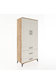 Hyperion Dolap 4 Raflı 3 Çekmeceli 2 Kapaklı 88x44x195 - S60M022V7B