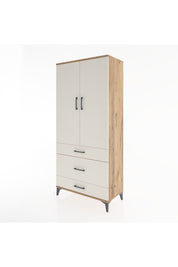 Hyperion Dolap 4 Raflı 3 Çekmeceli 2 Kapaklı 88x44x195 - S60M022V7B