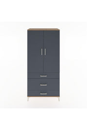 Hyperion Dolap 4 Raflı 3 Çekmeceli 2 Kapaklı 88x44x195 - S60M022V8B