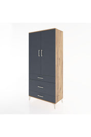 Hyperion Dolap 4 Raflı 3 Çekmeceli 2 Kapaklı 88x44x195 - S60M022V8B