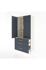 Hyperion Dolap 2 Raflı 3 Çekmeceli Tek Askılı 88x44x195 - S60M023V2B