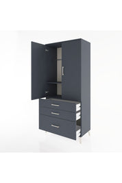 Hyperion Dolap 2 Raflı 3 Çekmeceli Tek Askılı 88x44x195 - S60M023V5B