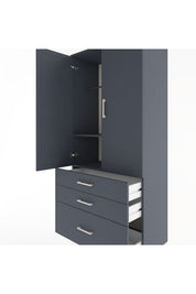 Hyperion Dolap 2 Raflı 3 Çekmeceli Tek Askılı 88x44x195 - S60M023V5B