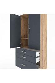 Hyperion Dolap 2 Raflı 3 Çekmeceli Tek Askılı 88x44x195 - S60M023V8B