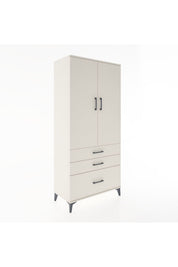 Hyperion Dolap 4 Raflı 3 Çekmeceli 2 Kapaklı 88x44x195 - S60M024V1B